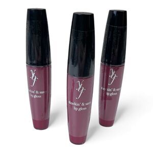 YBF Your Best Friend Beauty Shockin' & Sassy Lip Gloss Shade Boom Three Pack NEW